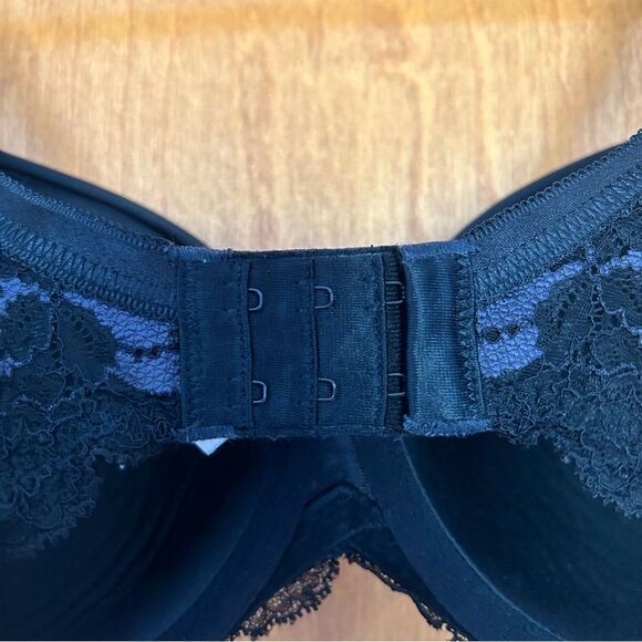 Wacoal Lace Affair Contour Bra Black/Graphite Size 32DDD - Picture 10 of 11